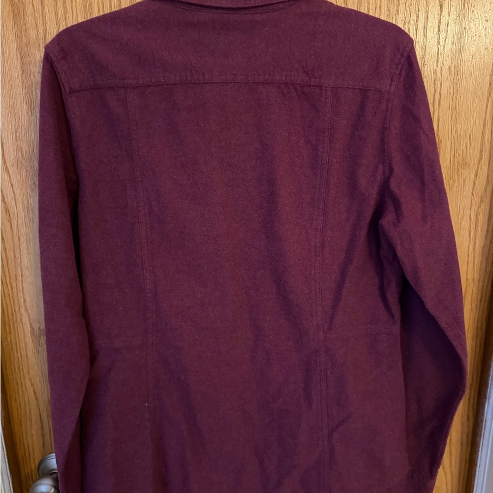 Woolrich women’s 100% Cotton Button-Up Shirt - Mulberry - Picture 7 of 7
